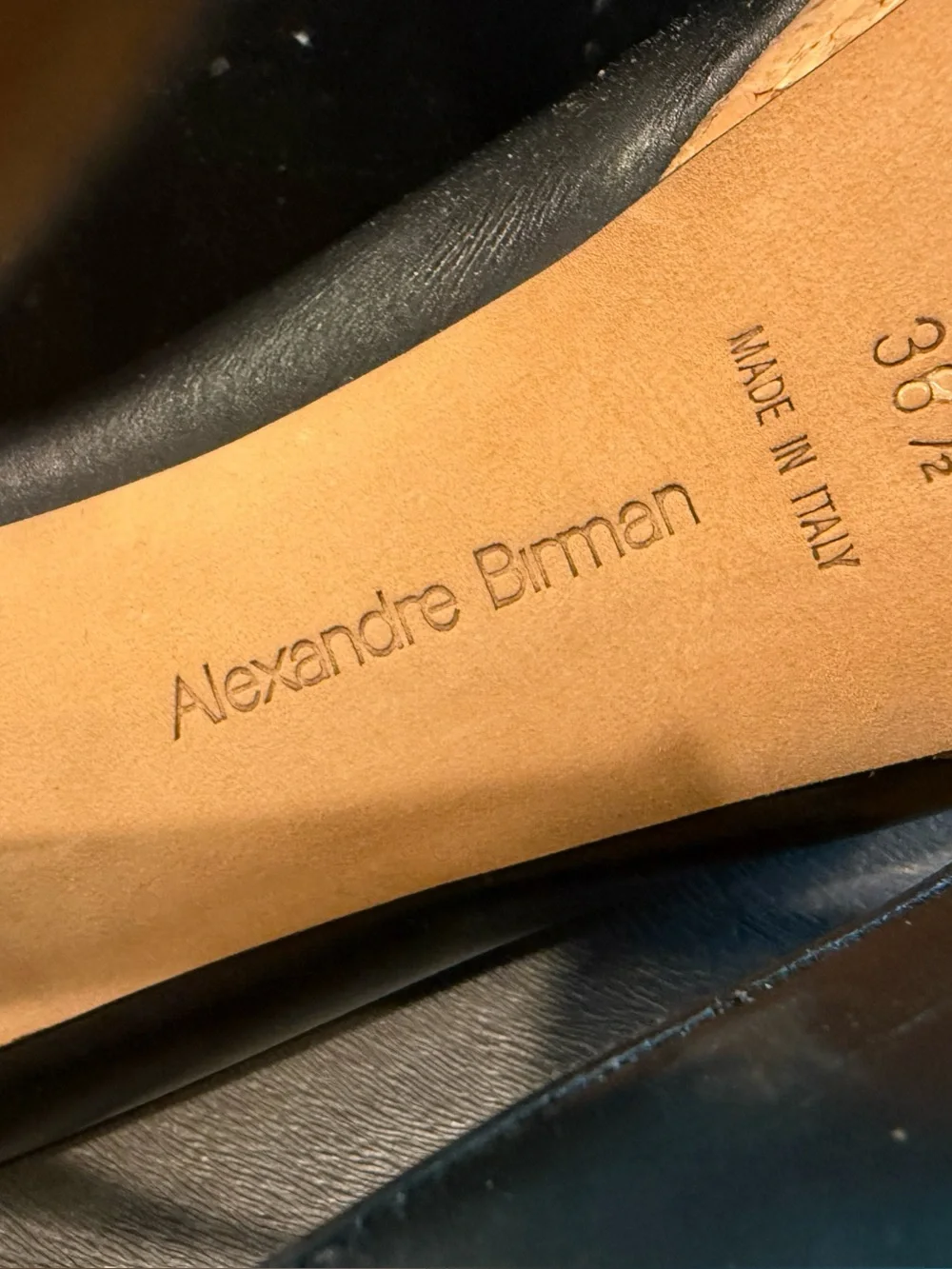 Alexandre Birman Black Leather Mary Jane Platform Pumps. Size 36.5